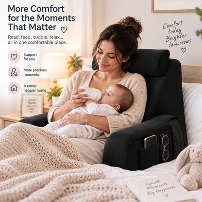 Ergonomic back support pillow with removable Slope