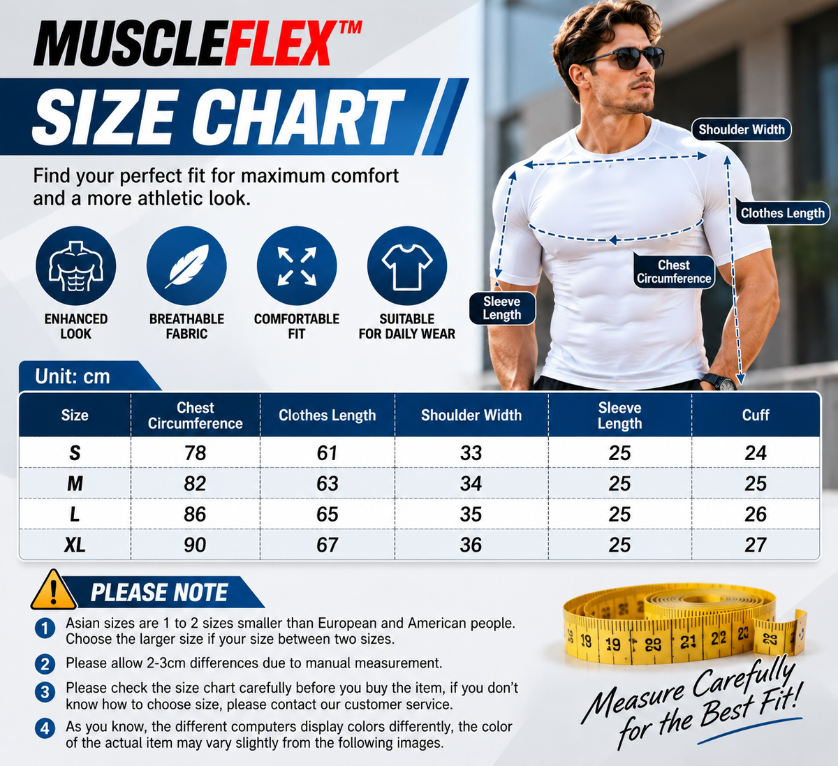 MuscleFlex™ — Instant Muscle-Look Compression T-Shirt